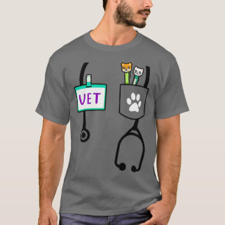 Kids Veterinarian Costume Gift Boys Girls Kids Ani Tシャツ
