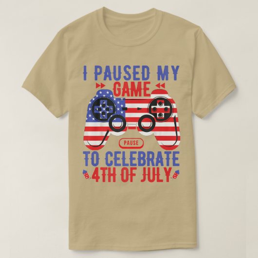 Kids Video Game 4th Of July Gamer American Flag To Tシャツ (デザイン正面)