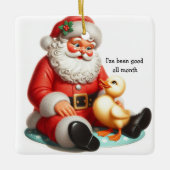 Kids Vintage Duck Tree Ornament セラミックオーナメント (正面)