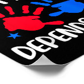 Kids Voting Shirt I Can't Vote Future Voters Girls ポスター (角)