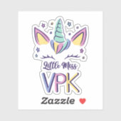 Kids VPK Girl First Day Little Miss VPK T-Shirt シール (シート)