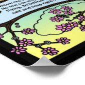 Kids Wall Poster - Fairies Black BG - Unicorn ポスター (角)