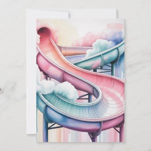 Kids’ Water Park Birthday Party 招待状 (裏面)