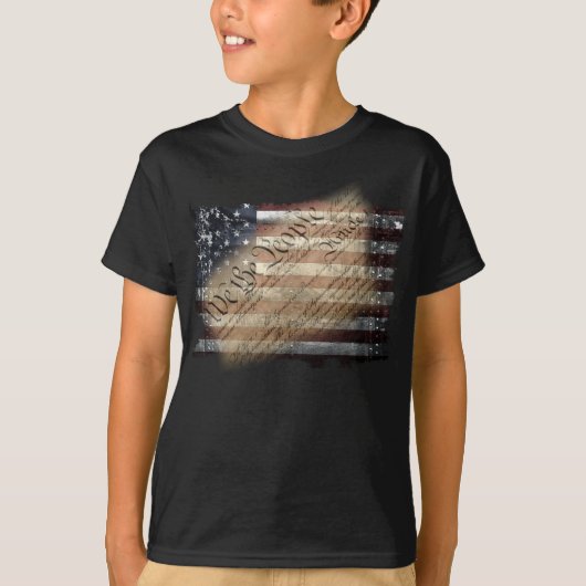 Kid's Weザ・ピープルヴィンテージ米国国旗 Tシャツ (正面)