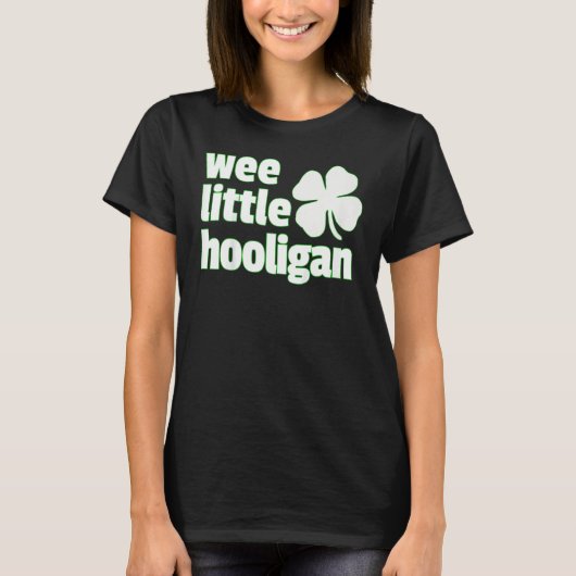 Kids WEE LITTLE HOOLIGAN Kids St. Patrick's Day Tシャツ (正面)
