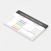 Kids Weekly Chores Post-It Notes ポストイット (アングル)