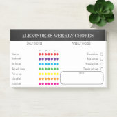 Kids Weekly Chores Post-It Notes ポストイット (オフィス)