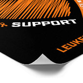 Kids Women I衣服オレンジ私のおじいちゃん白血病A ポスター (角)