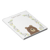 Kids Woodland Bearメモ帳 ノートパッド (アングル)