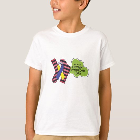 kid's world down syndrome day t shirt tシャツ (正面)