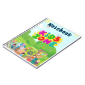 Kids Zone Cute Dino Notebook ノートブック (左側)