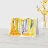 KidsArt for CHOC – ビッグハート カード (黄色い花)