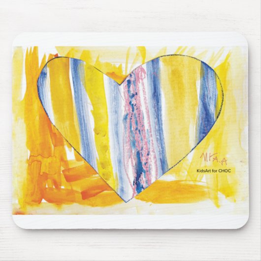 KidsArt for CHOC – ビッグハート マウスパッド (正面)