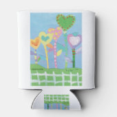 KidsArt for CHOC – ピケットフェンス付きハート 缶クーラー (裏面)