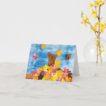 KidsArt for Choc -秋チョコベアーカード