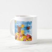 KidsArt for CHOC -紅葉ベア コーヒーマグカップ (正面左)