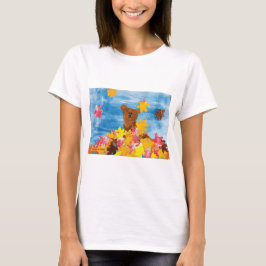 KidsArt for CHOC -紅葉ベア Tシャツ