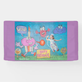 KidsArt for CHOC -誕生祝い 横断幕