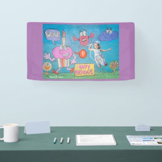 KidsArt for CHOC -誕生祝い 横断幕 (トレードショー)