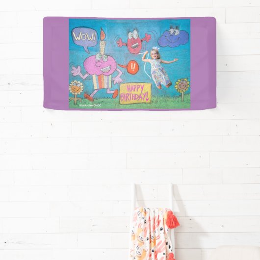 KidsArt for CHOC -誕生祝い 横断幕 (インサイチュ)