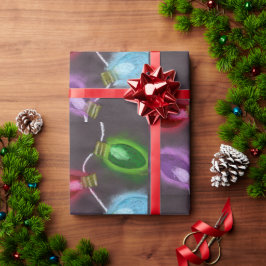 KidsArt for CHOC – 輝く明るいクリスマスライト ラッピングペーパー