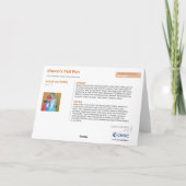 KidsArt for CHOC - Chocoの秋おもしろい サンキューカード (裏面)