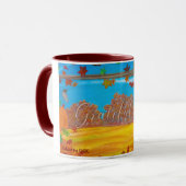 KidsArt for CHOC - Chocoの秋おもしろい マグカップ (正面左)