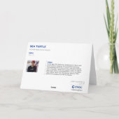 KidsArt for CHOC - Sea Turtle ノートカード (裏面)