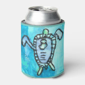 KidsArt for CHOC - Sea Turtle 缶クーラー (缶正面)
