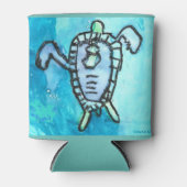 KidsArt for CHOC - Sea Turtle 缶クーラー (正面)