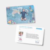 KidsArt for CHOC - Underwater Explorer バッジ (正面＆裏面)