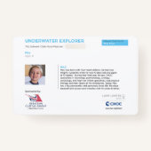 KidsArt for CHOC - Underwater Explorer バッジ (裏面)