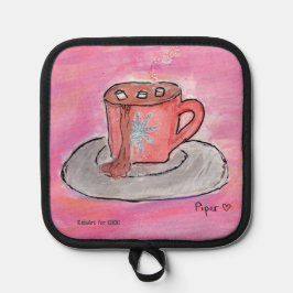 KidsArt for CHOC - Warm CHOColate Wishes 鍋敷き