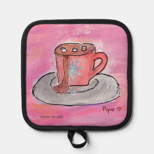 KidsArt for CHOC - Warm CHOColate Wishes 鍋敷き (正面)