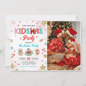 Kidsmas Winter Christmasのパーティー写真 招待状 (正面)
