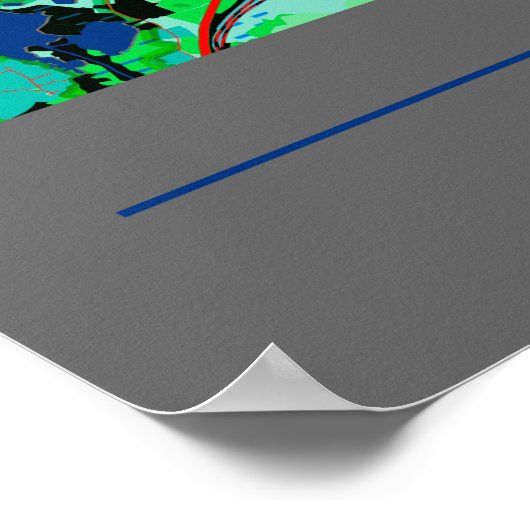 Kiel Stadtkarten Zentrum im Kontrast ポスター (角)