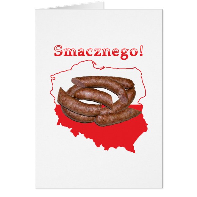 Kielbasa Smacznegoのポーランドの地図 (正面)