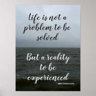 Kierkegaard Life Quote ポスター