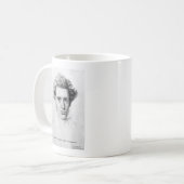 Kierkegaard "Love Yourself"愛引用文ギフトなど コーヒーマグカップ (正面左)