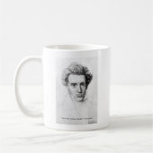 Kierkegaard "Love Yourself"愛引用文ギフトなど コーヒーマグカップ (左)