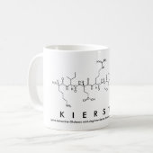Kierstenペプチド名mug コーヒーマグカップ (正面左)