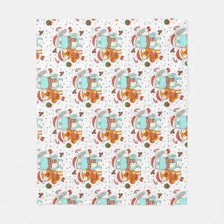 Kiff and Barry Holiday フリースブランケット