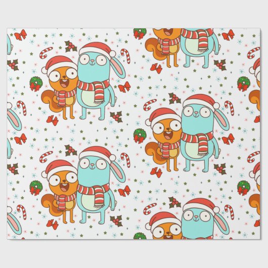 Kiff and Barry Holiday ラッピングペーパー (フラット)