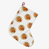 Kiff Chatterly ラージクリスマスストッキング (正面 (吊り時))