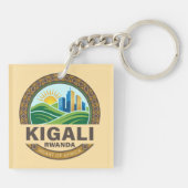 Kigali Rwanda Africa キーホルダー (裏面)
