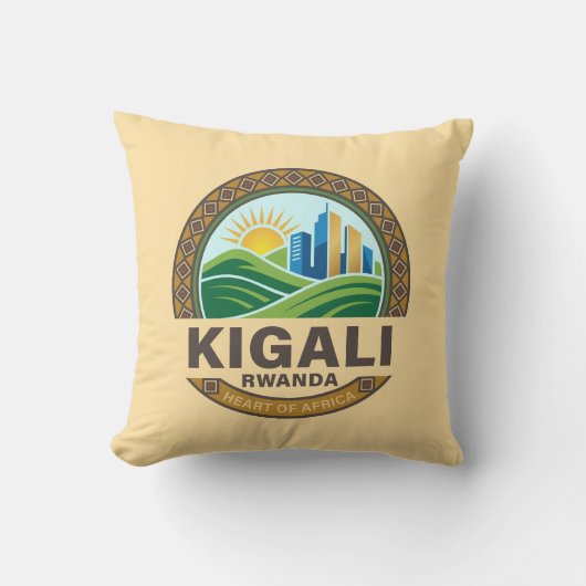 Kigali Rwanda Africa クッション (正面)