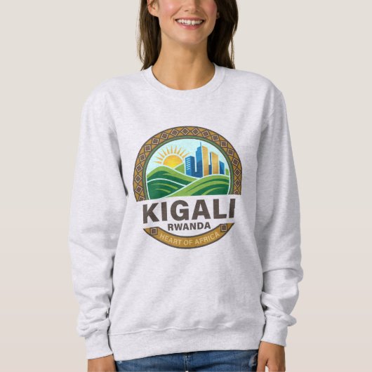 Kigali Rwanda Africa スウェットシャツ (正面)