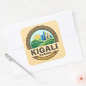 Kigali Rwanda Africa スクエアシール (封筒)