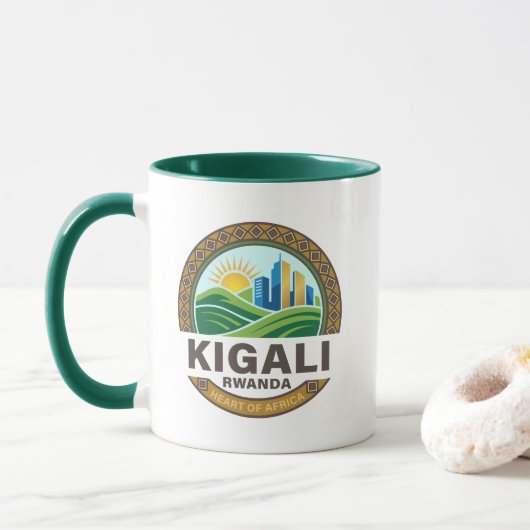 Kigali Rwanda Africa マグカップ (ドーナツ)