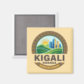 Kigali Rwanda Africa マグネット (正面/裏面)